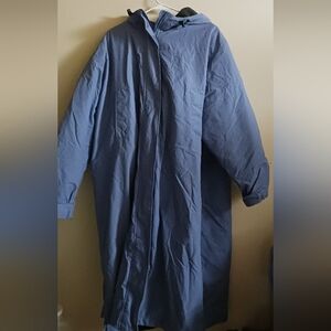 Lands' End Womens Long Purple Coat 3x A-29